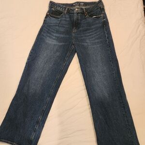 Old Navy Dark Blue Sky-High High-Rise Jeans
